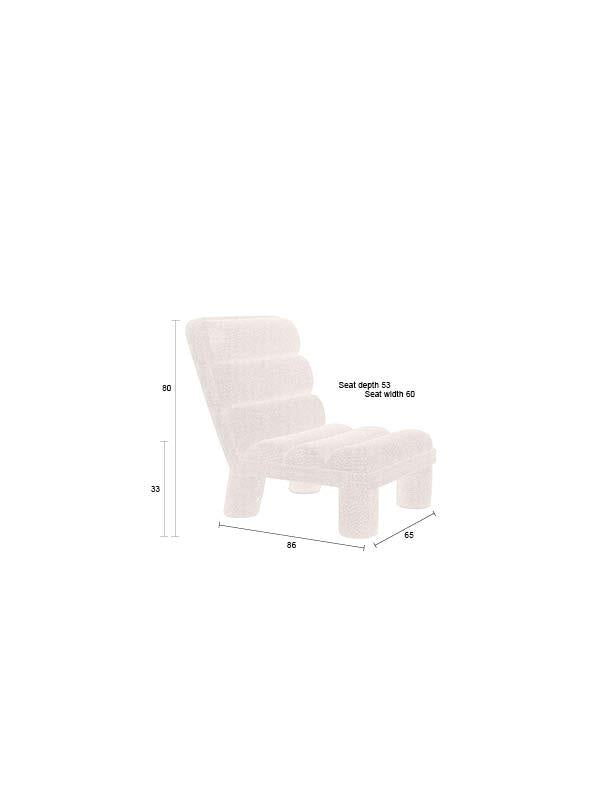 Lounge Chair Pebble Beige