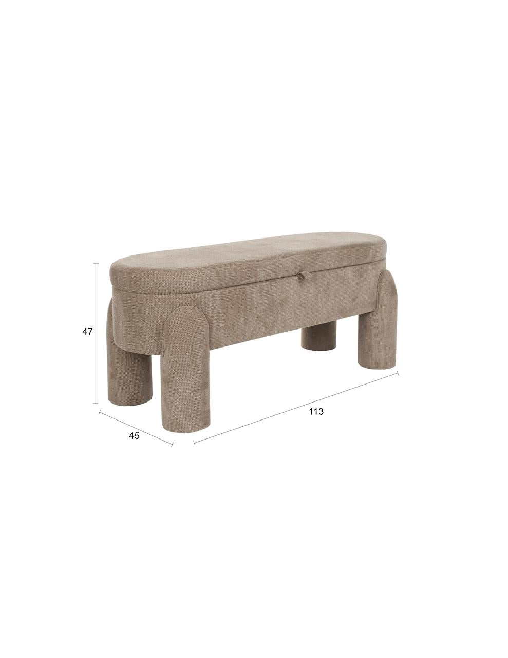 Bench beige Metro