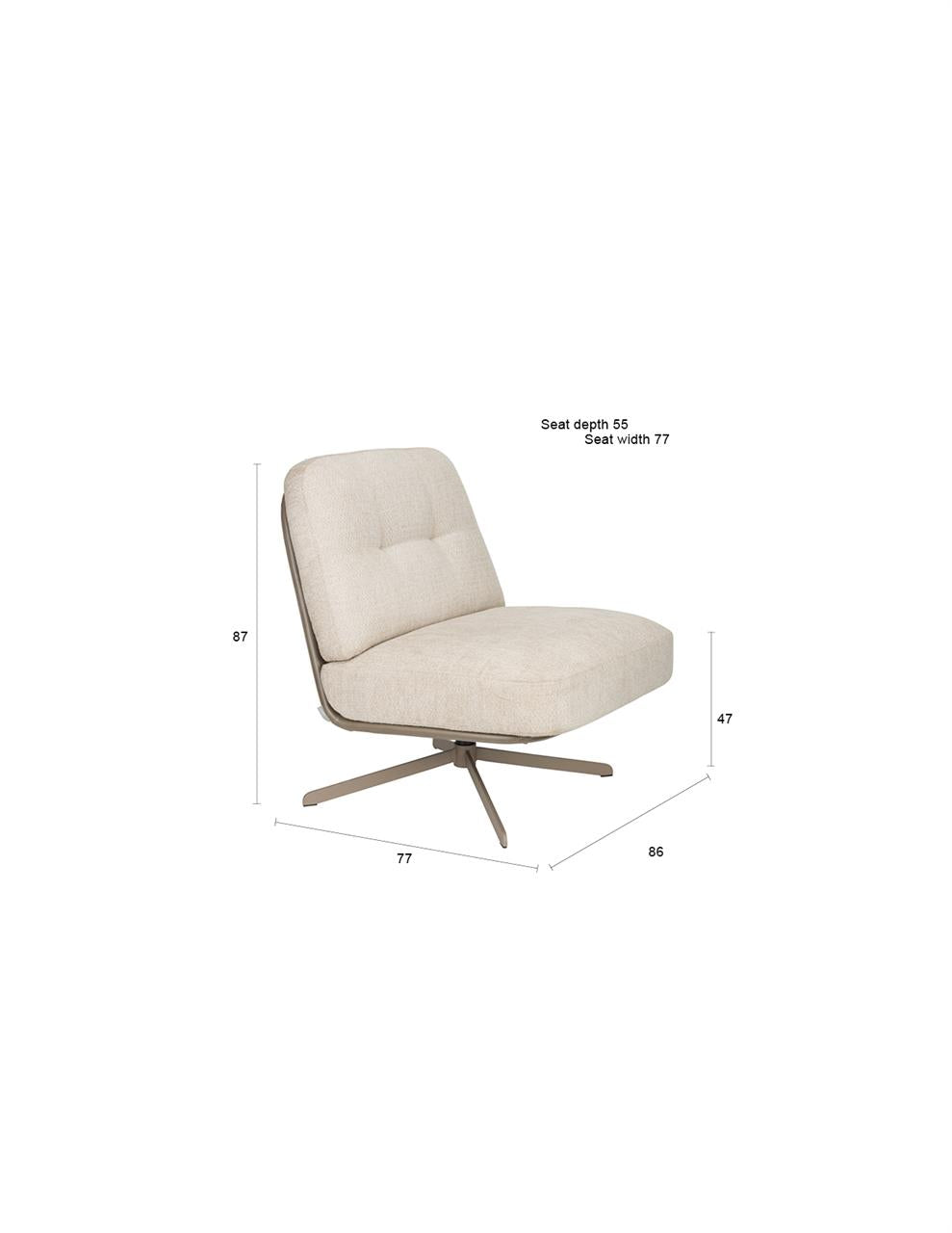Lounge Chair Astra Beige
