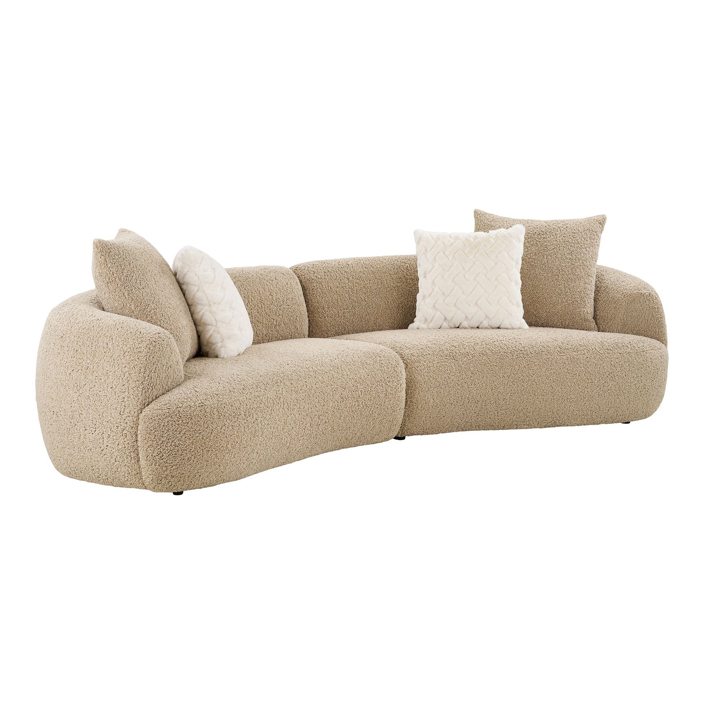 Sofa Estelle 4-seater Light Brown