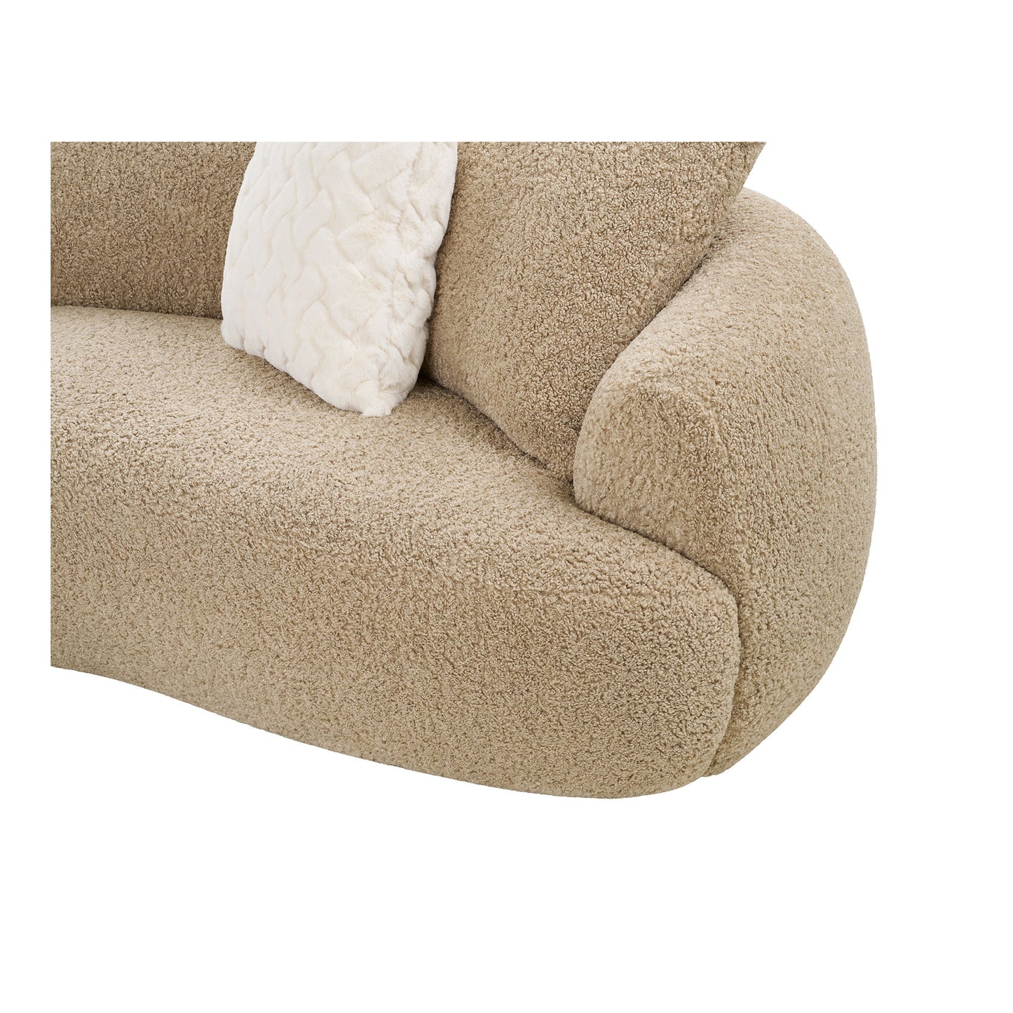 Sofa Estelle 4-seater Light Brown