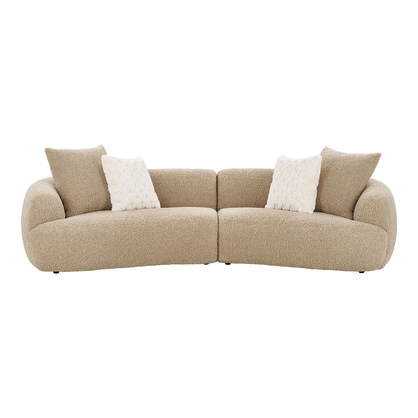 Sofa Estelle 4-seater Light Brown