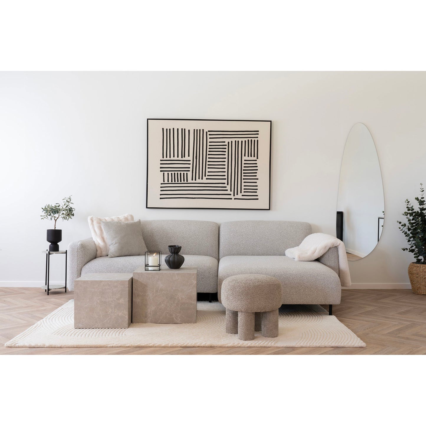 Geneve Loungesofa 3-seater Right