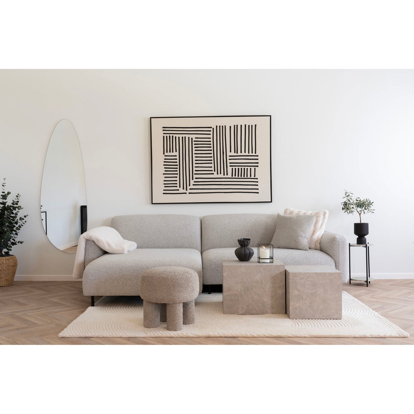Geneve Loungesofa 3-seater Left
