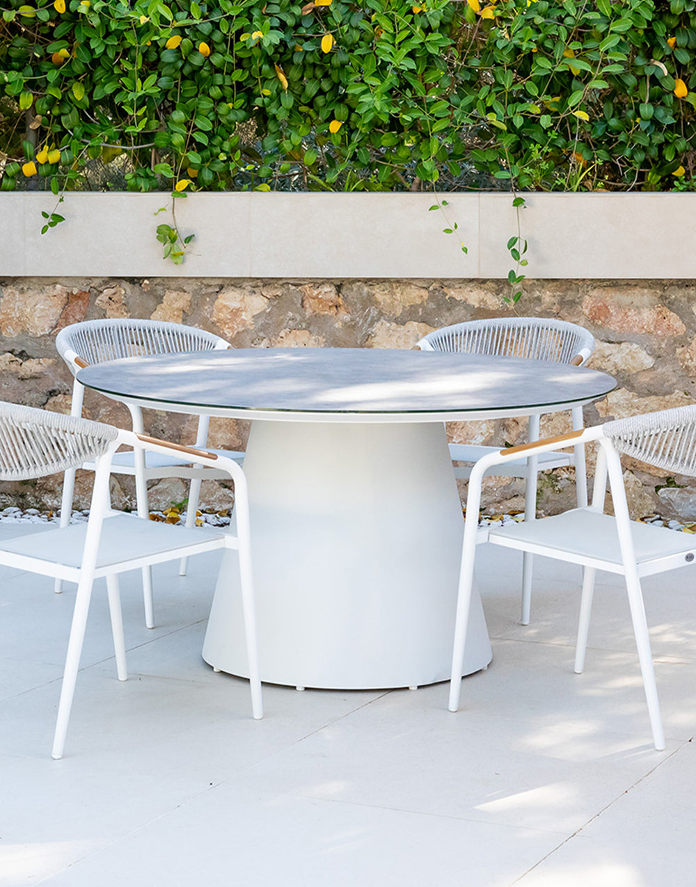 Outdoor table Cedar White