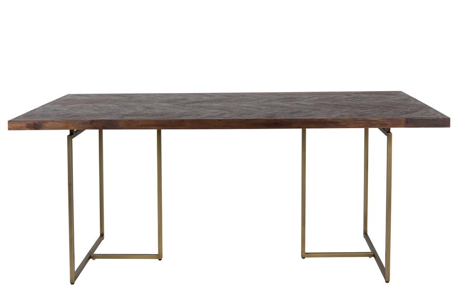 Dining table 180 x 90 cm brown Mila