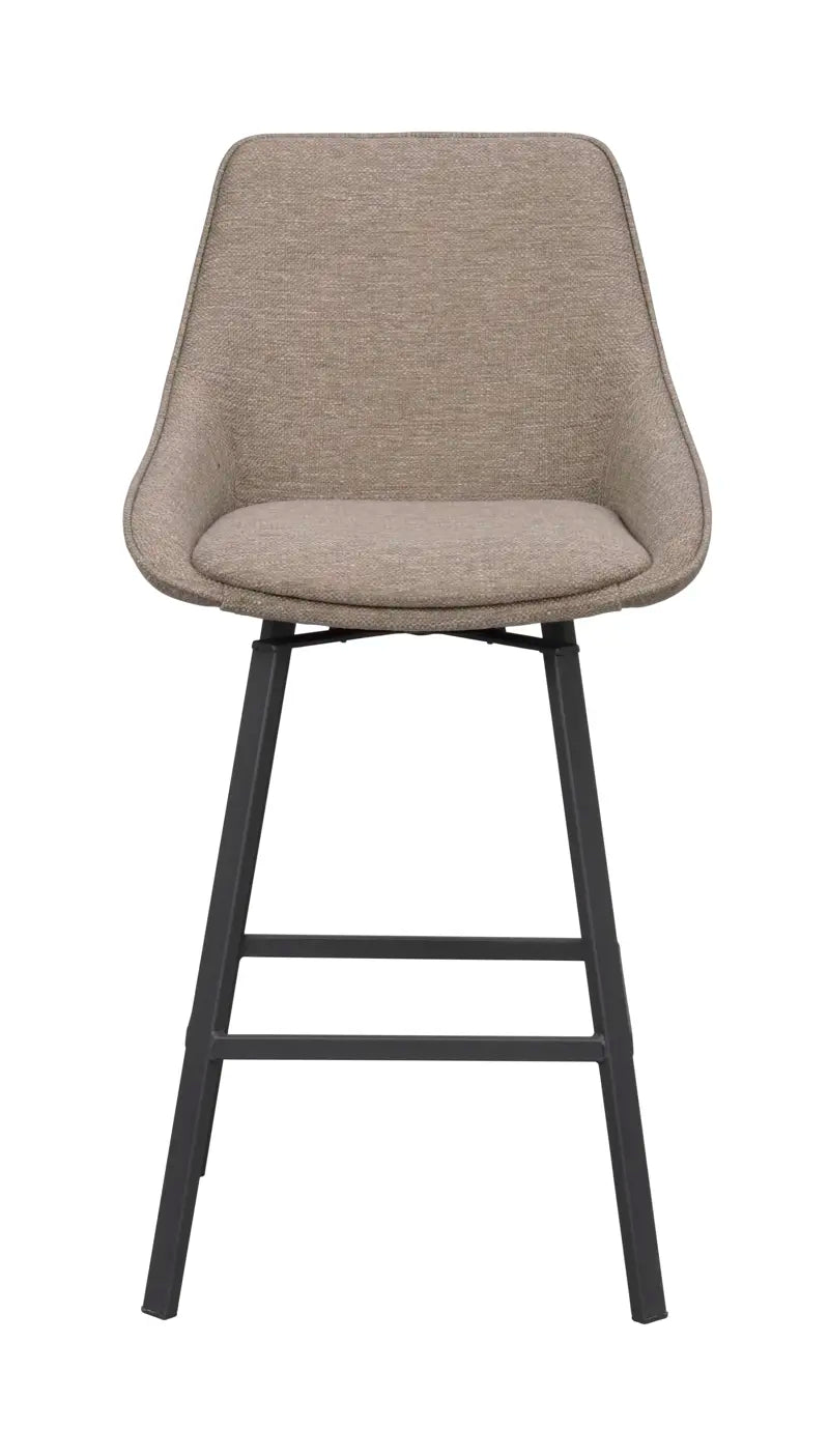 Grace Barstool Dark Beige/Black (Swivel)