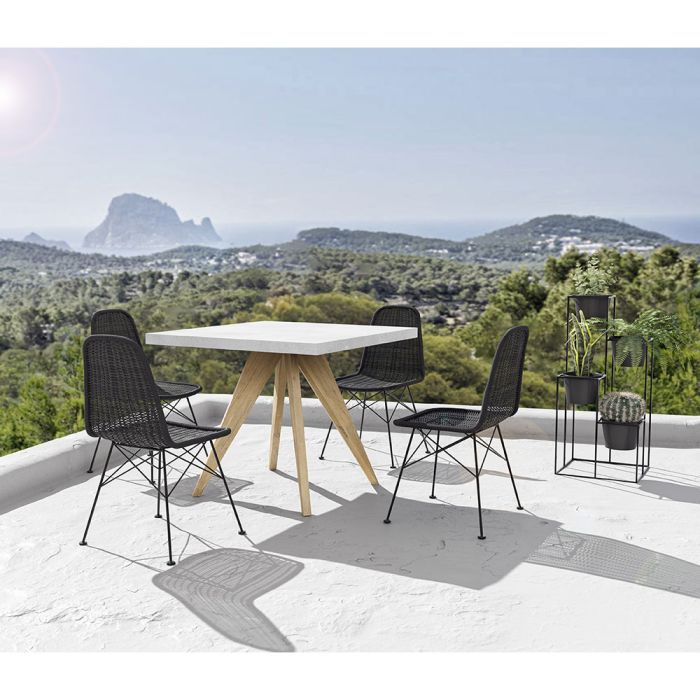Hattie Table Terrazzo Natural Wood