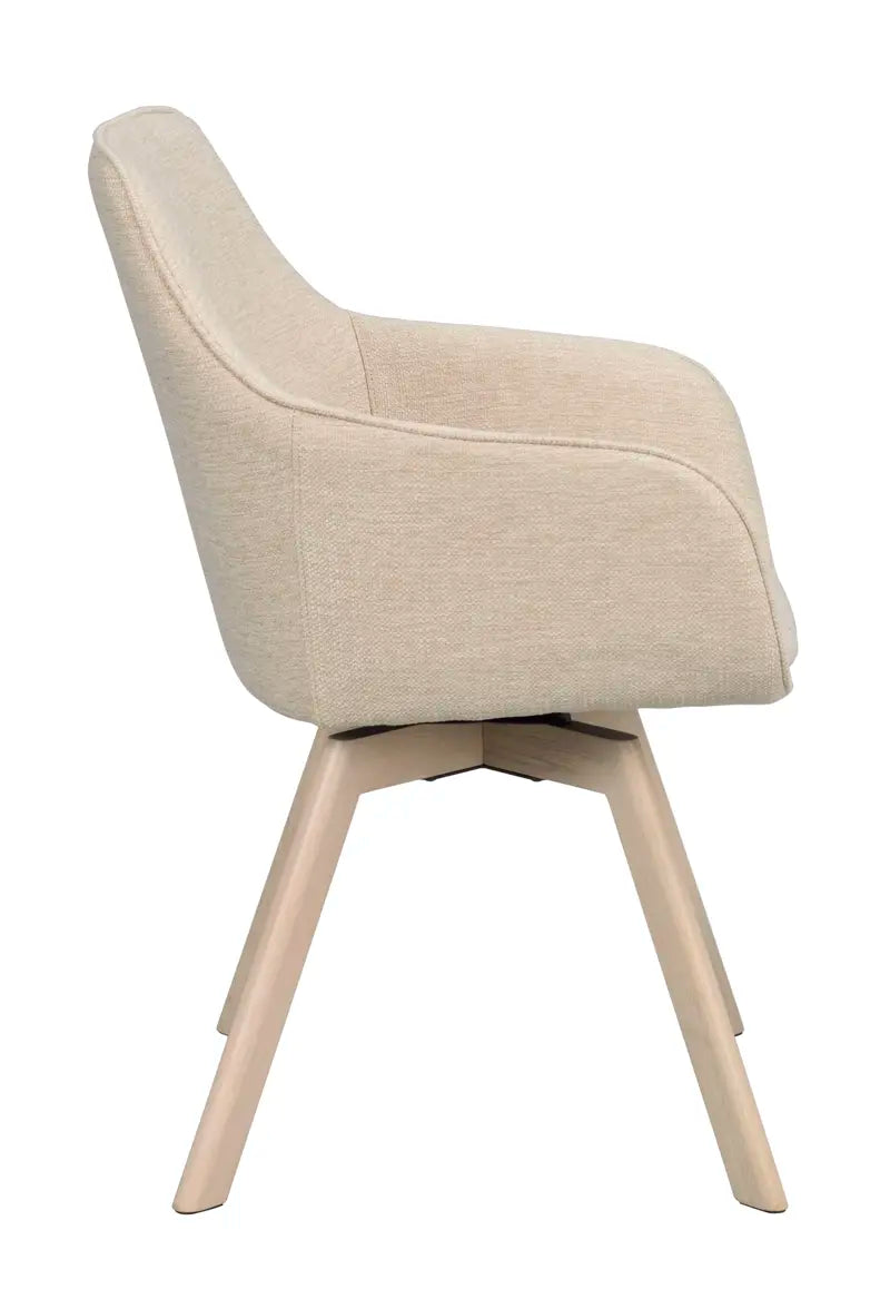Grace Dining Chair Light Beige/Whitewash
