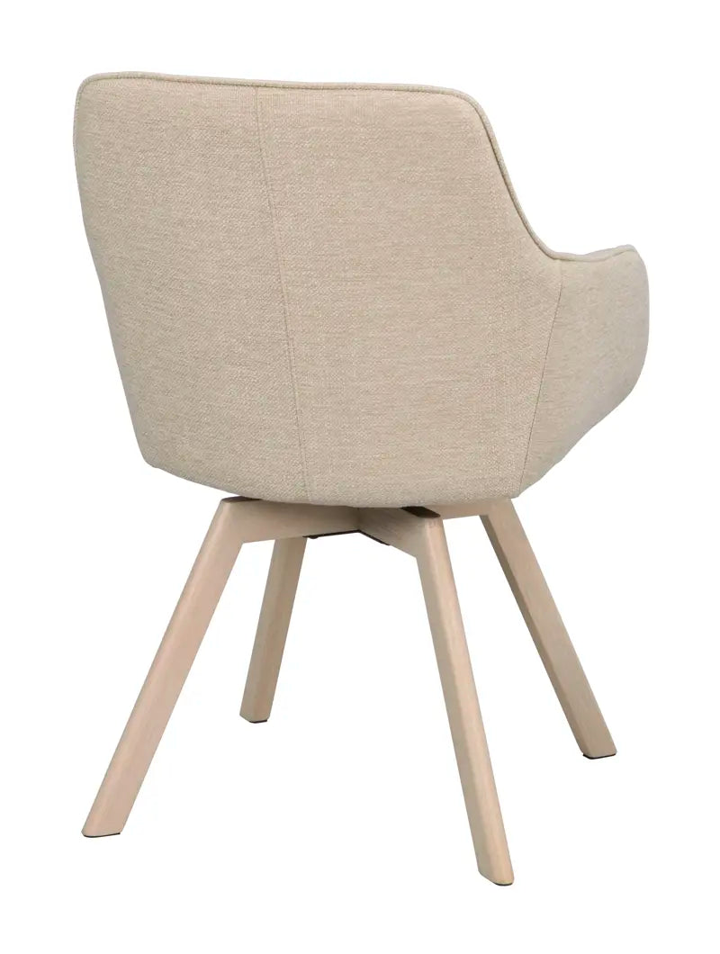 Grace Dining Chair Light Beige/Whitewash