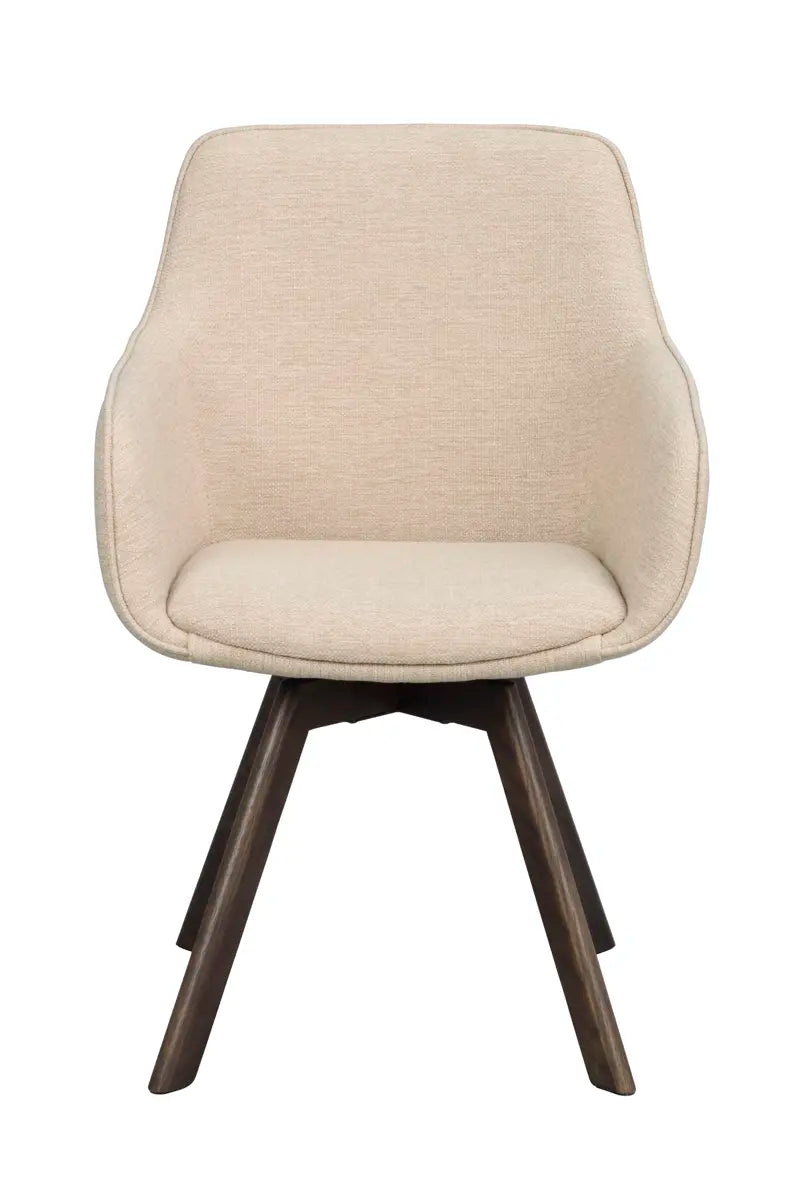 Grace Dining Chair Light Beige/Brown