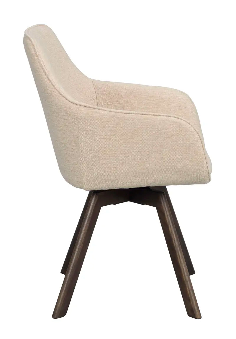 Grace Dining Chair Light Beige/Brown