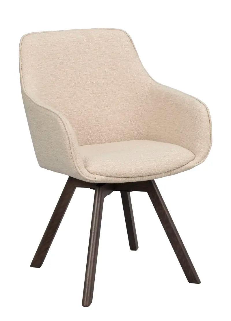 Grace Dining Chair Light Beige/Brown