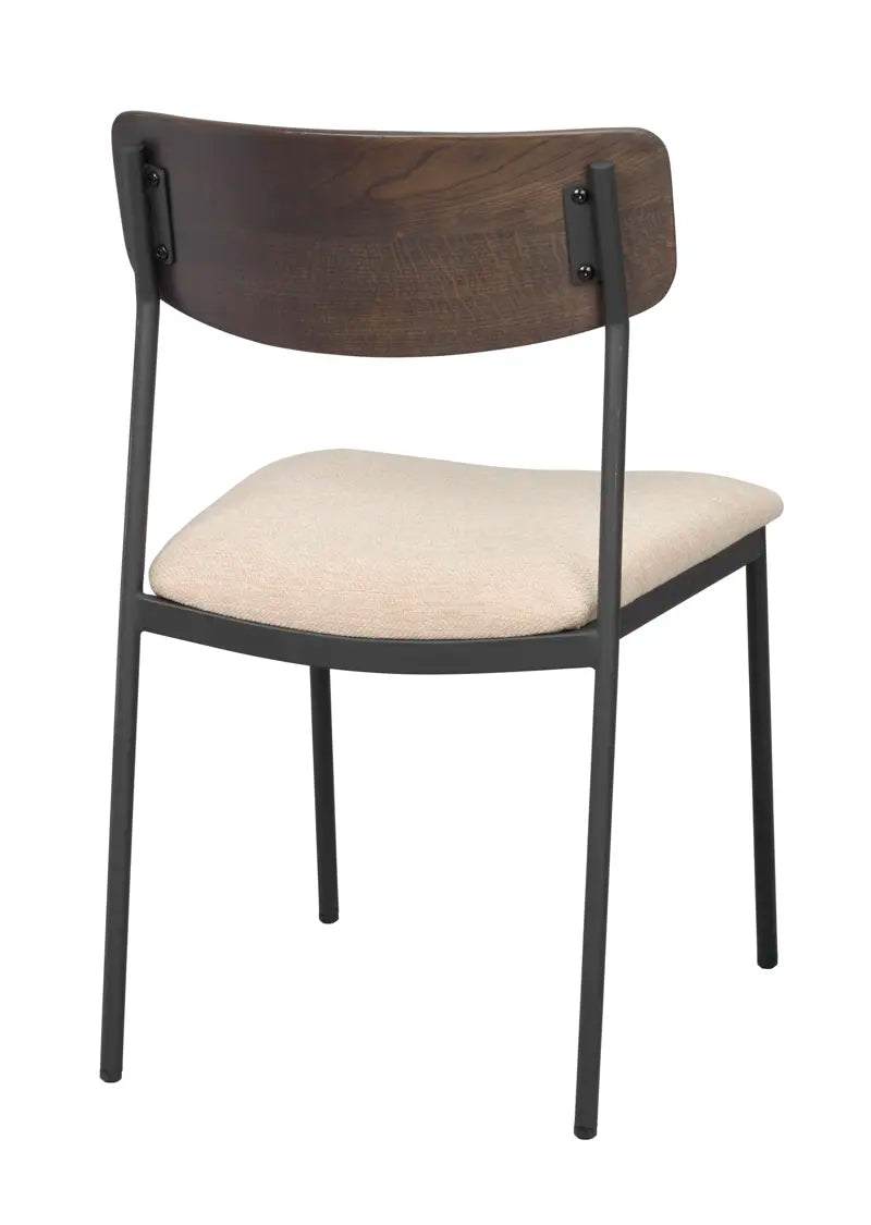 Mont Dining Chair Light Beige/Black (without arms)