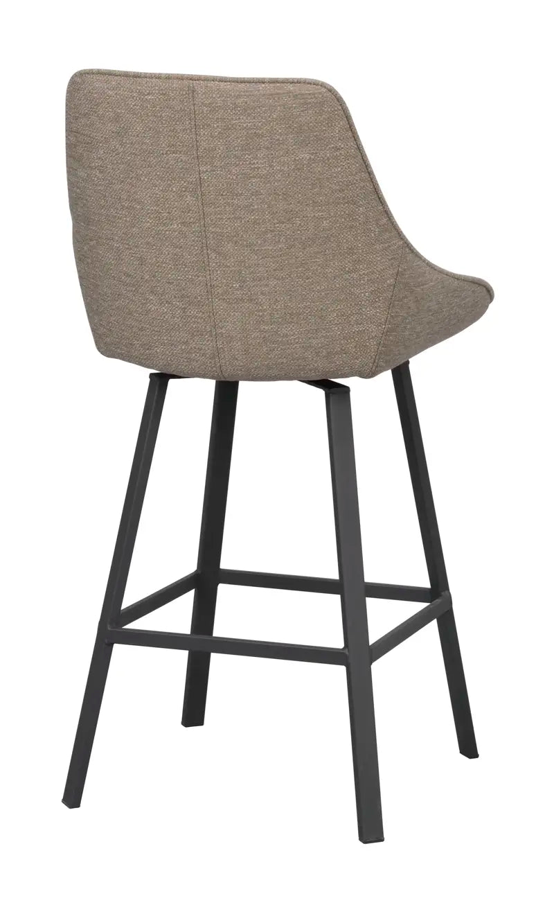 Grace Barstool Dark Beige/Black (Swivel)
