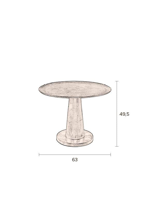 Side table Aurelia Pedestal 63cm