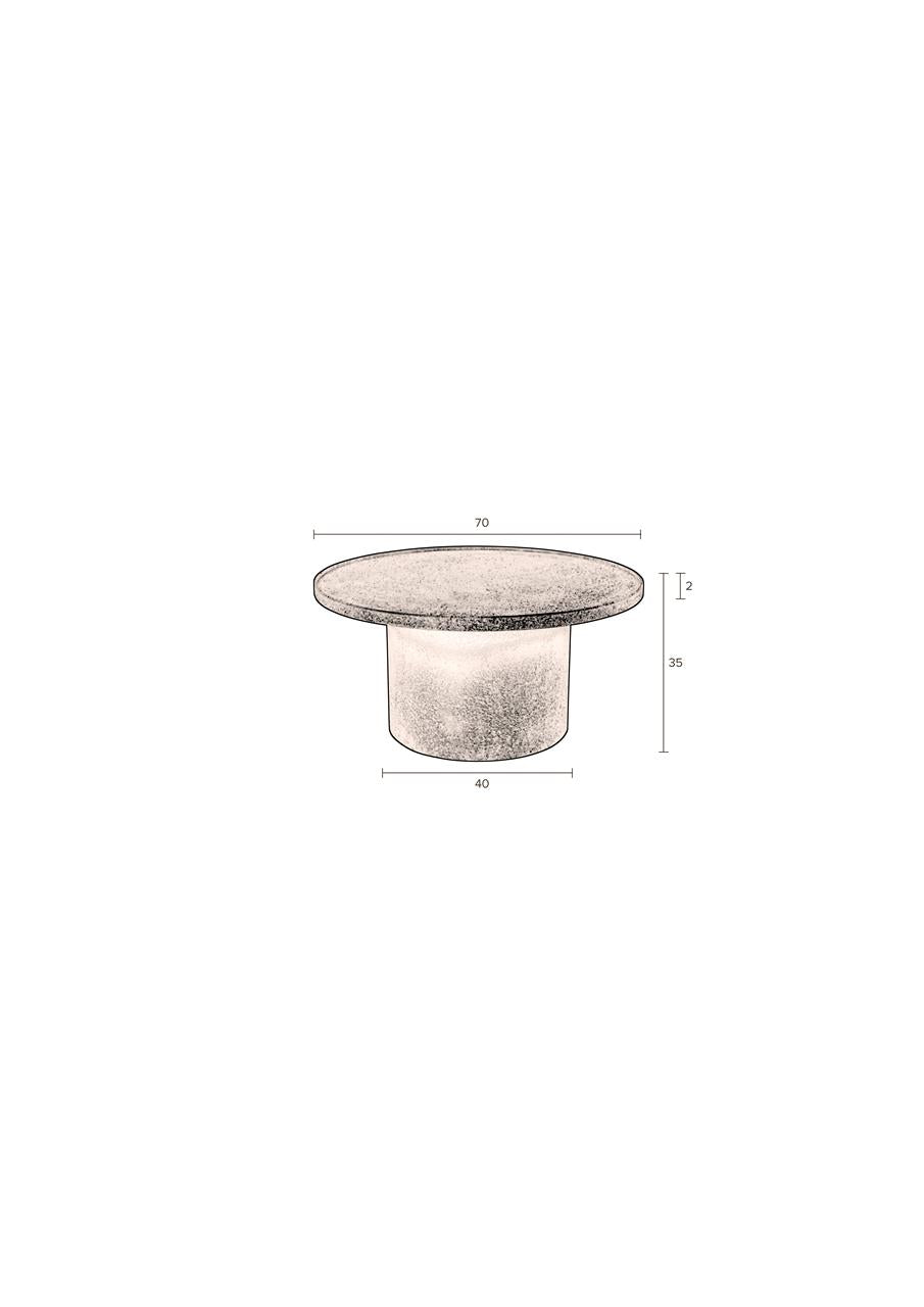 Coffee Table Kuro Black 70cm