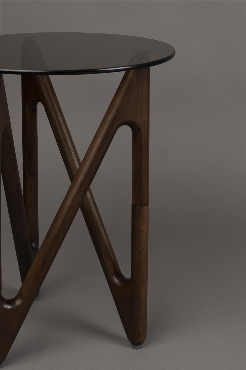 Side Table Nexus Round Walnut 40 cm
