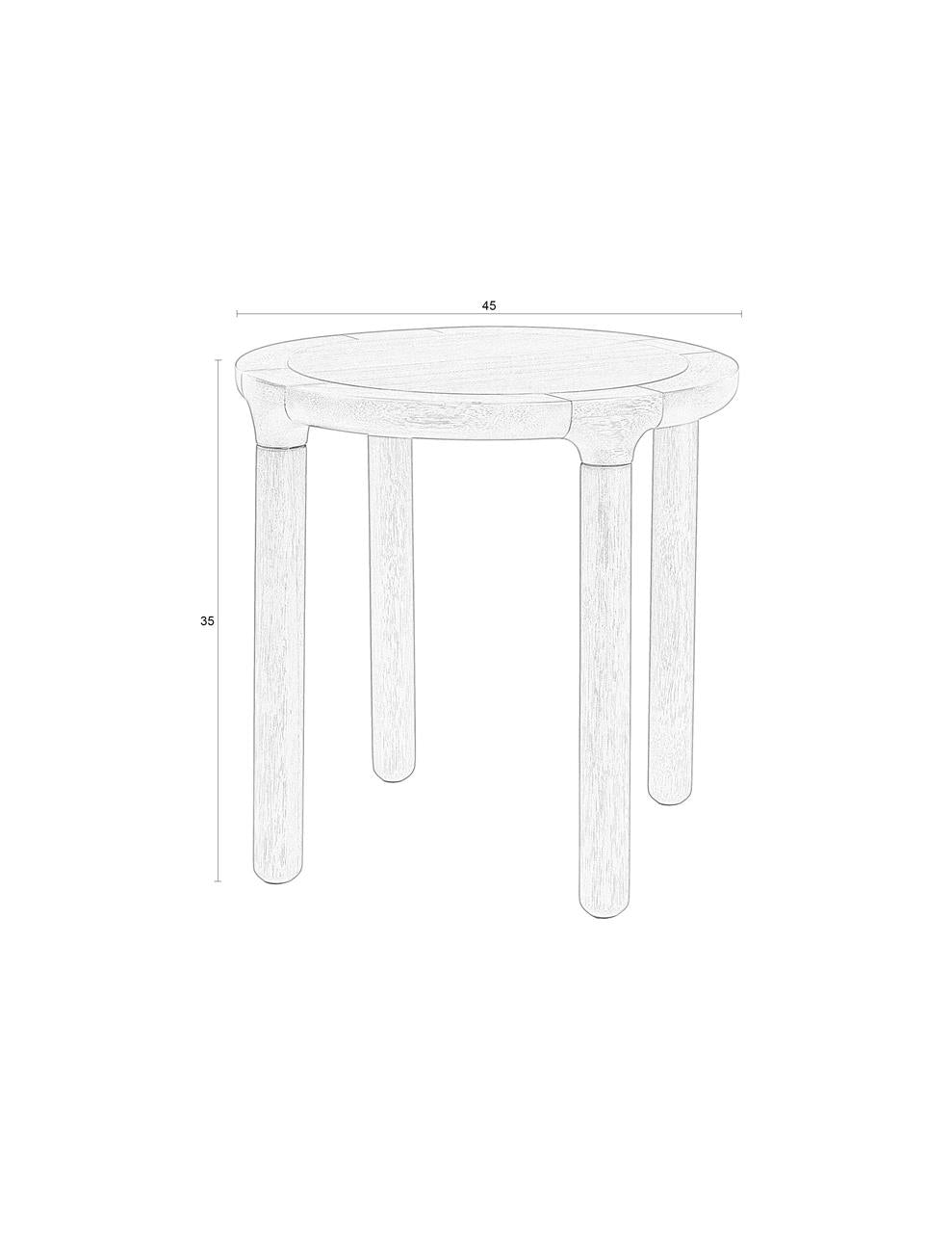 Side Table Dani Natural