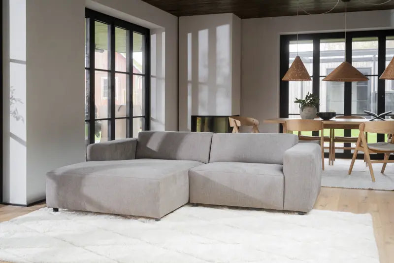 Nuvéa 3-seater Sofa Longue Left Beige