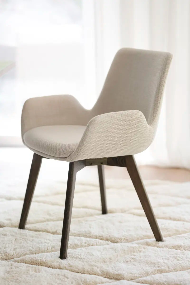 Florence Dining Chair Beige/Brown