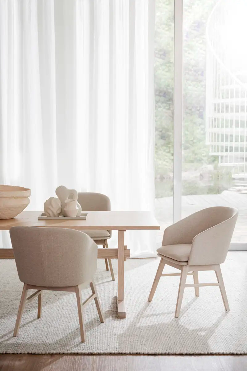 Lyra Dining Chair Beige/Whitewash