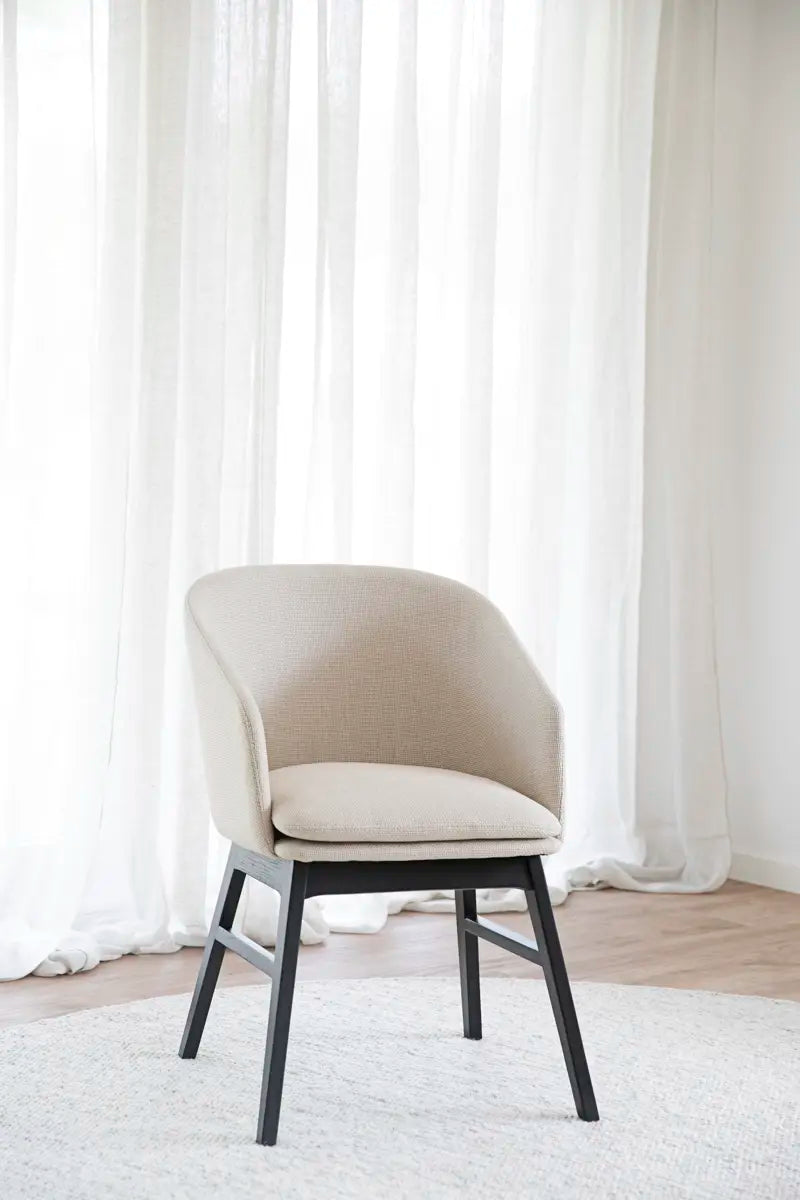Lyra Dining Chair Beige/Black