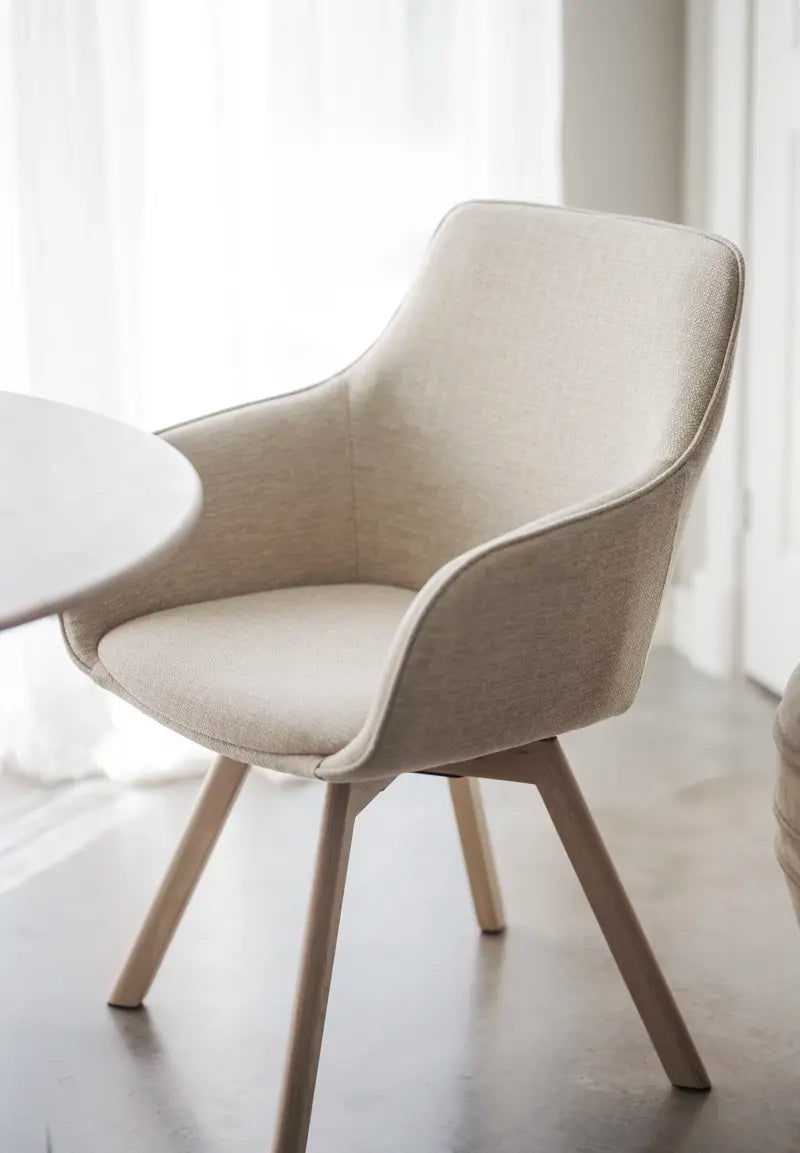 Grace Dining Chair Light Beige/Whitewash