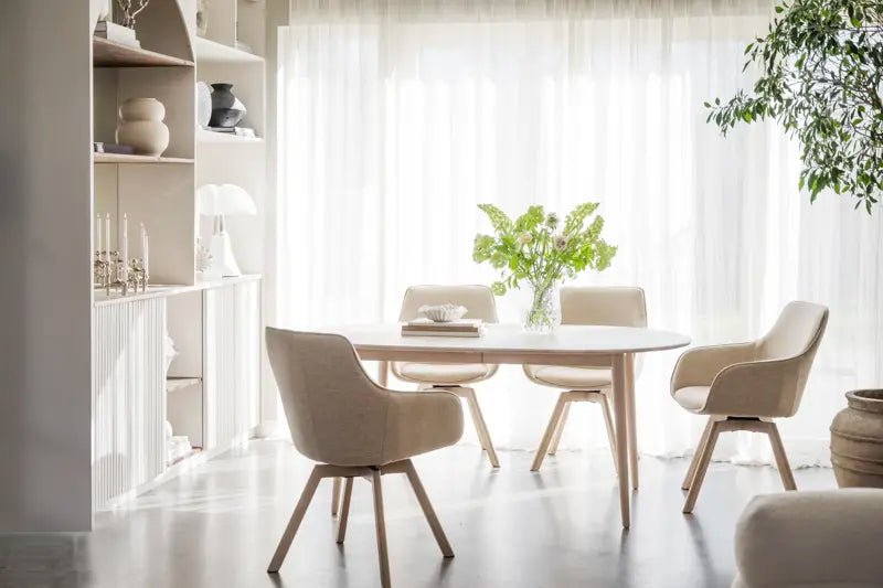 Grace Dining Chair Light Beige/Whitewash