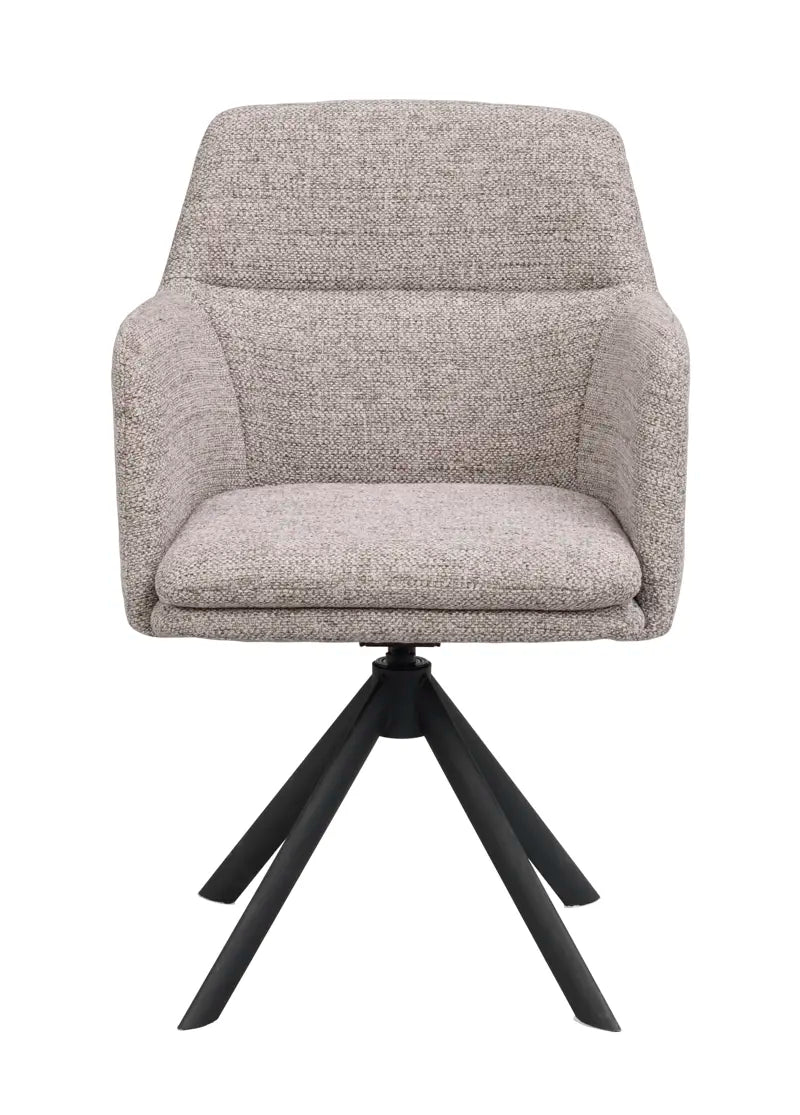 Vivi Chair Dark Beige/Black (Swivel)