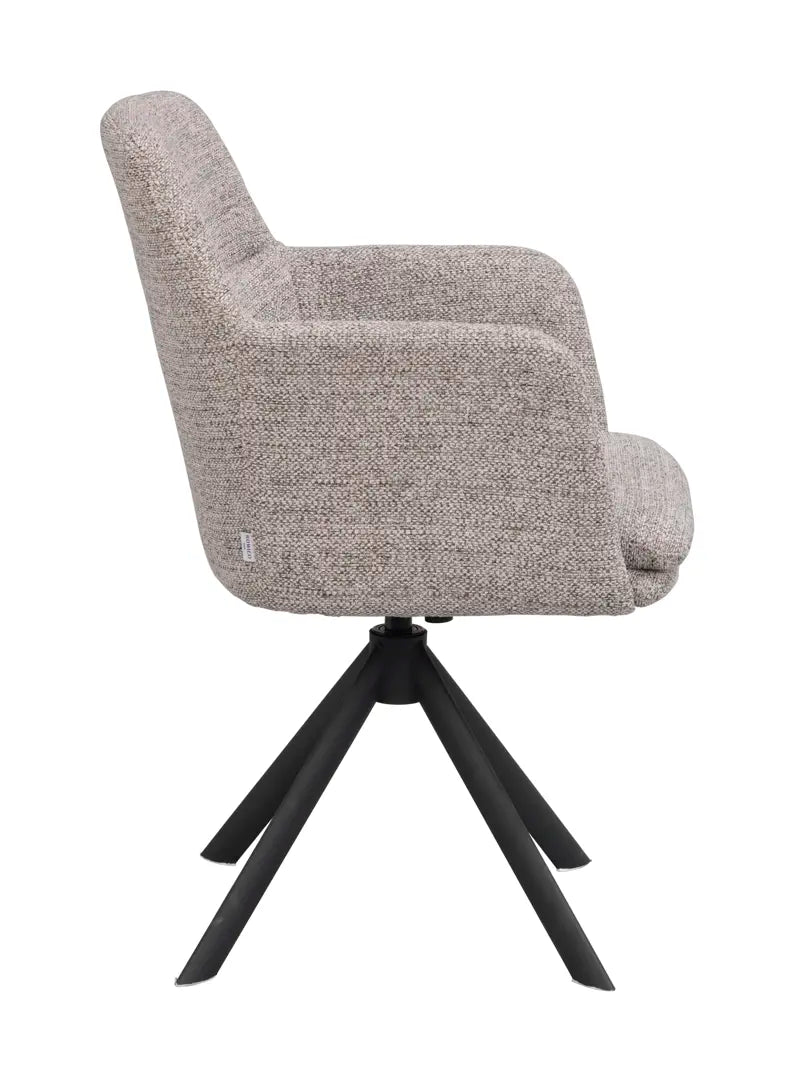 Vivi Chair Dark Beige/Black (Swivel)