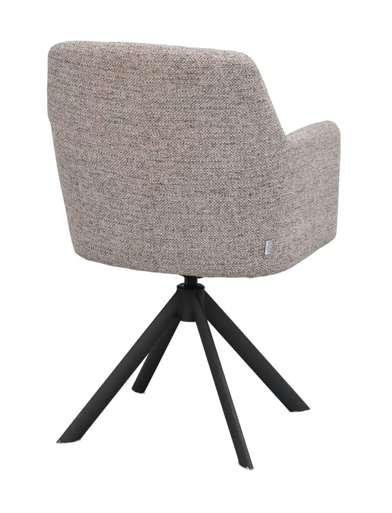 Vivi Chair Dark Beige/Black (Swivel)