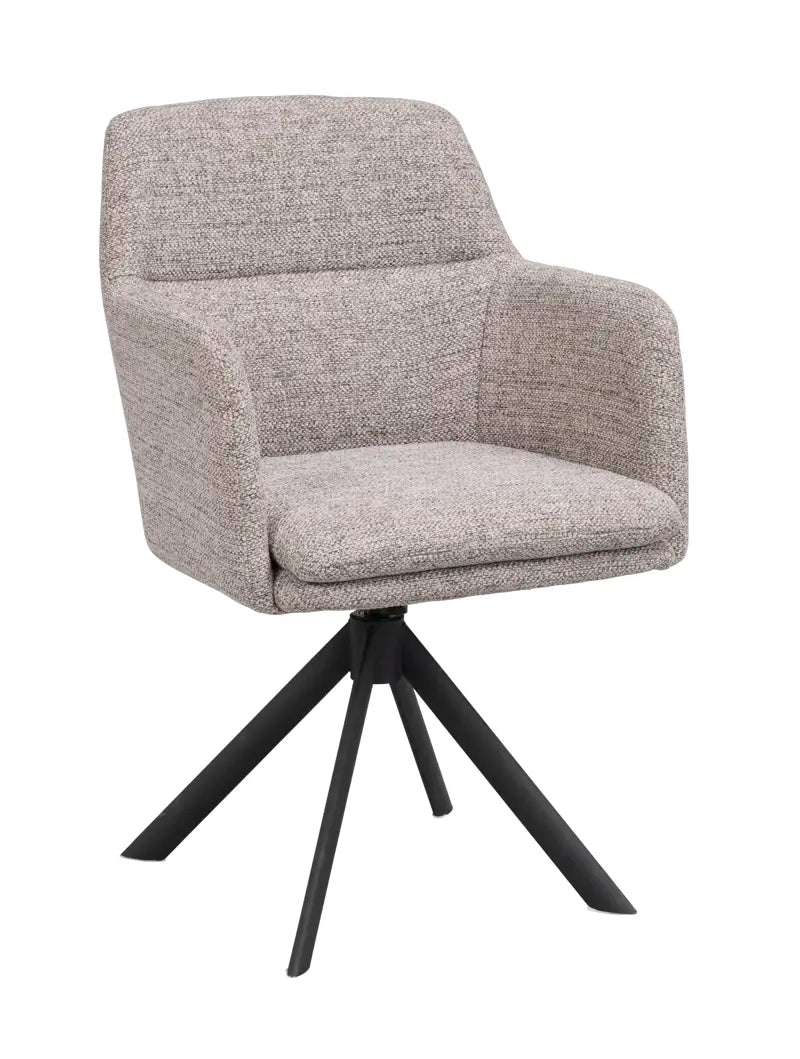 Vivi Chair Dark Beige/Black (Swivel)