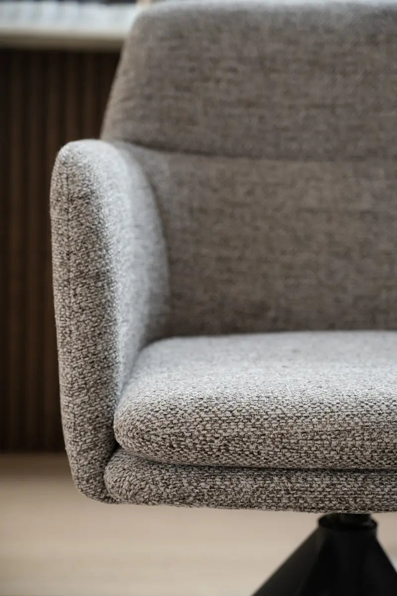 Vivi Chair Dark Beige/Black (Swivel)