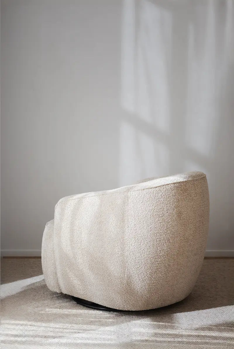 Ivy Armchair Light Beige (Swivel)