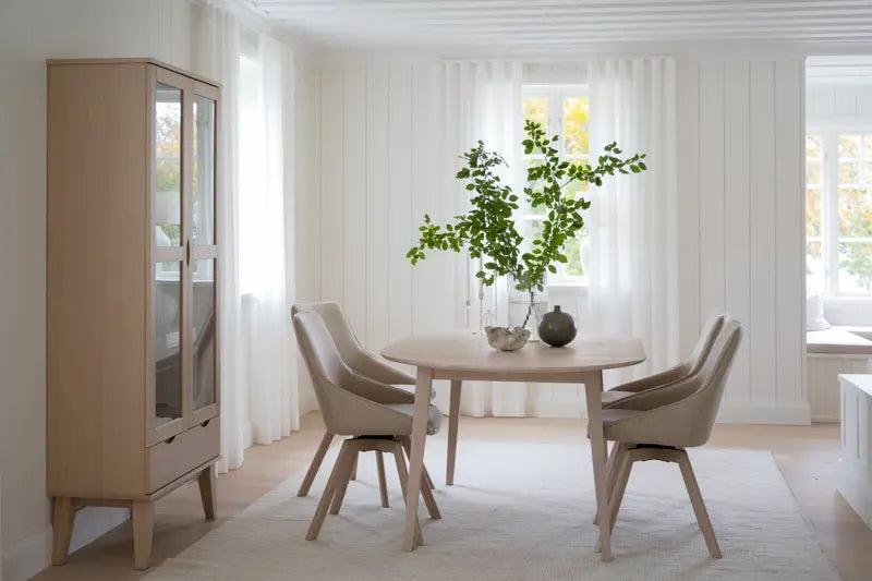 Briar Glass Cabinet Whitewash