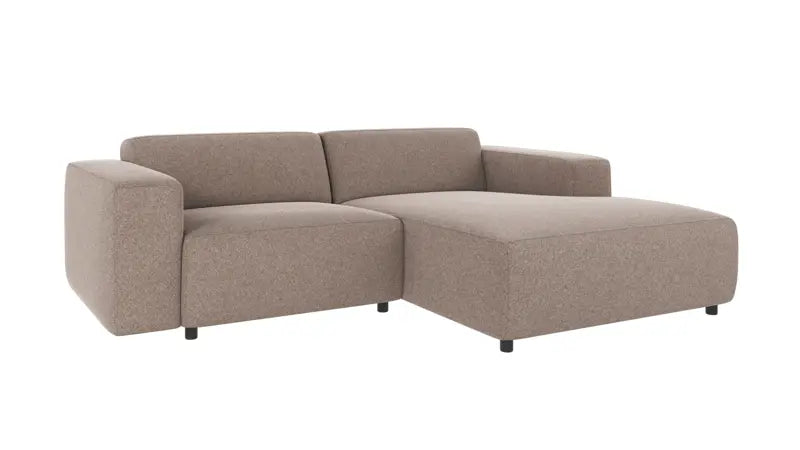 Nuveá 3-seater Sofa Longue Right Beige