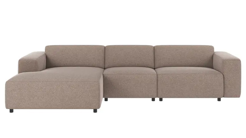 Nuvéa 4-seater Sofa Longue Left Beige