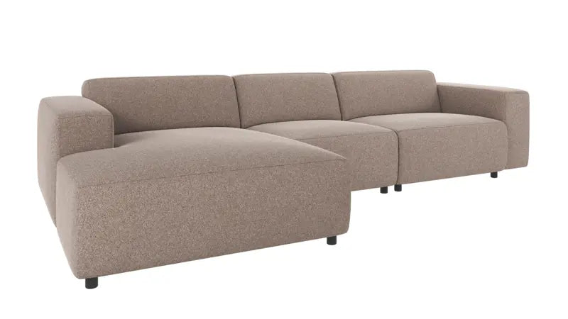 Nuvéa 4-seater Sofa Longue Left Beige