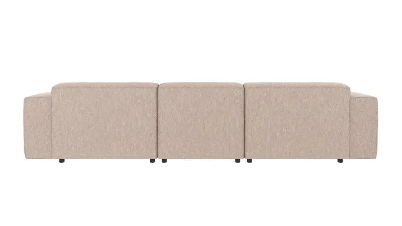 Nuvéa 4-seater Sofa Longue Right Light Beige