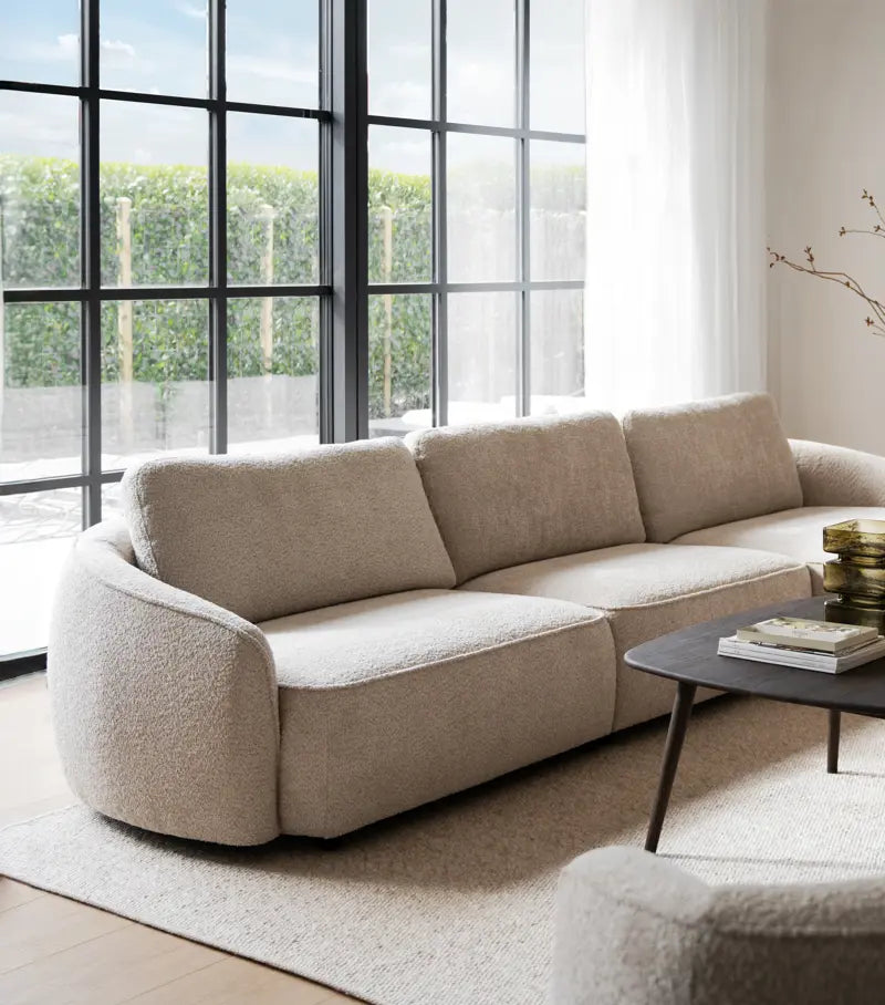 Sorelle 4-seater Sofa Light Beige