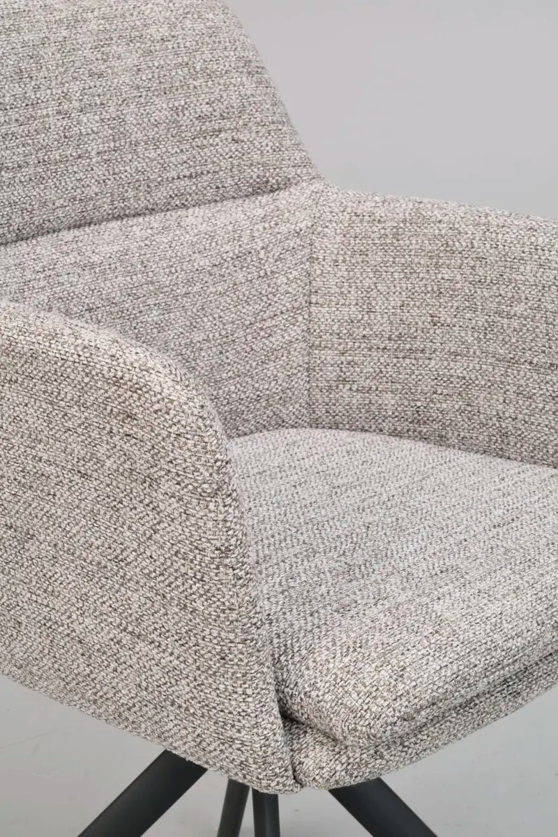 Vivi Chair Dark Beige/Black (Swivel)