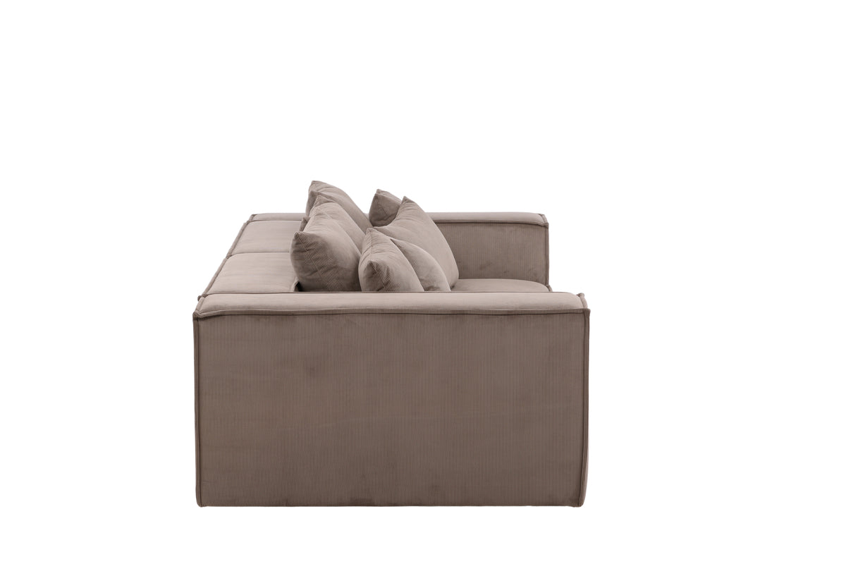 Espresso Edge Sofa 3-seater