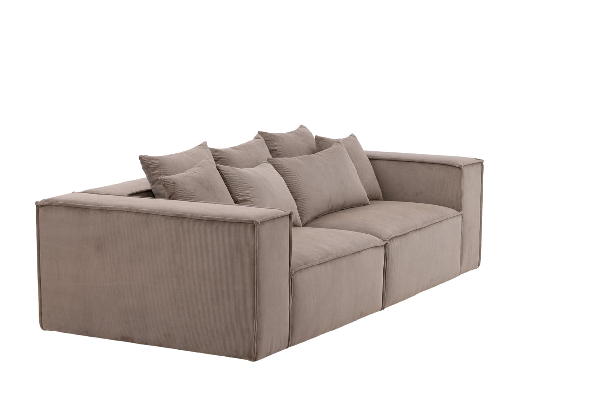 Espresso Edge Sofa 3-seater