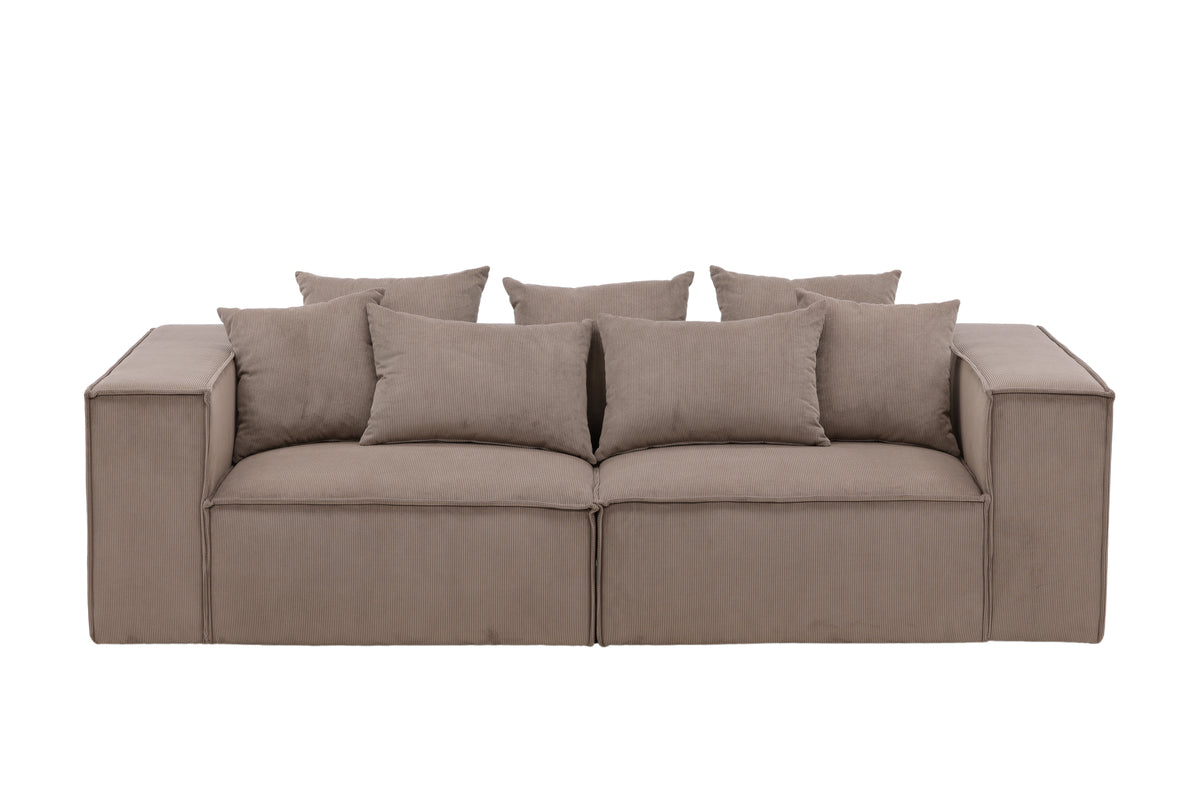 Espresso Edge Sofa 3-seater