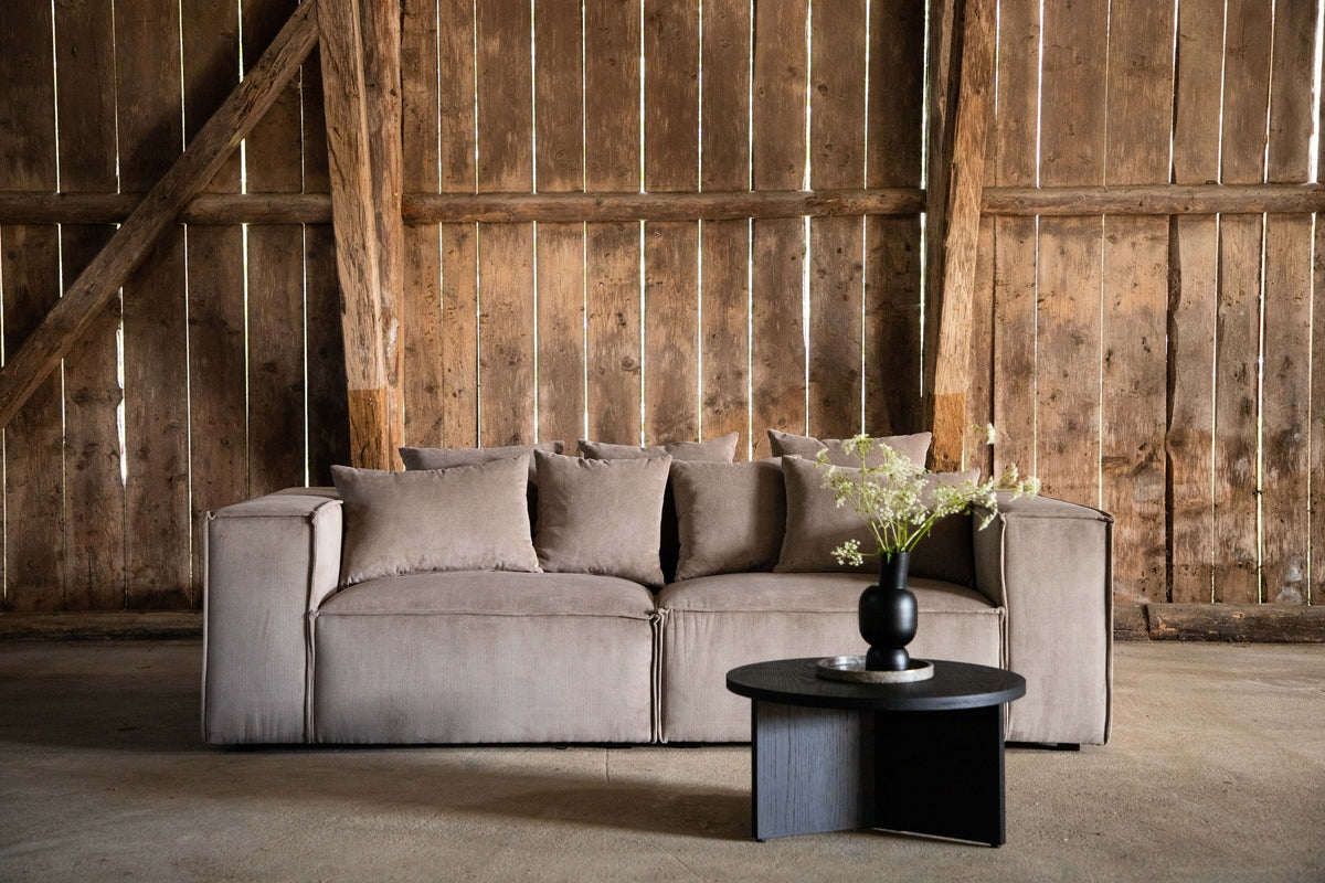 Espresso Edge Sofa 3-seater