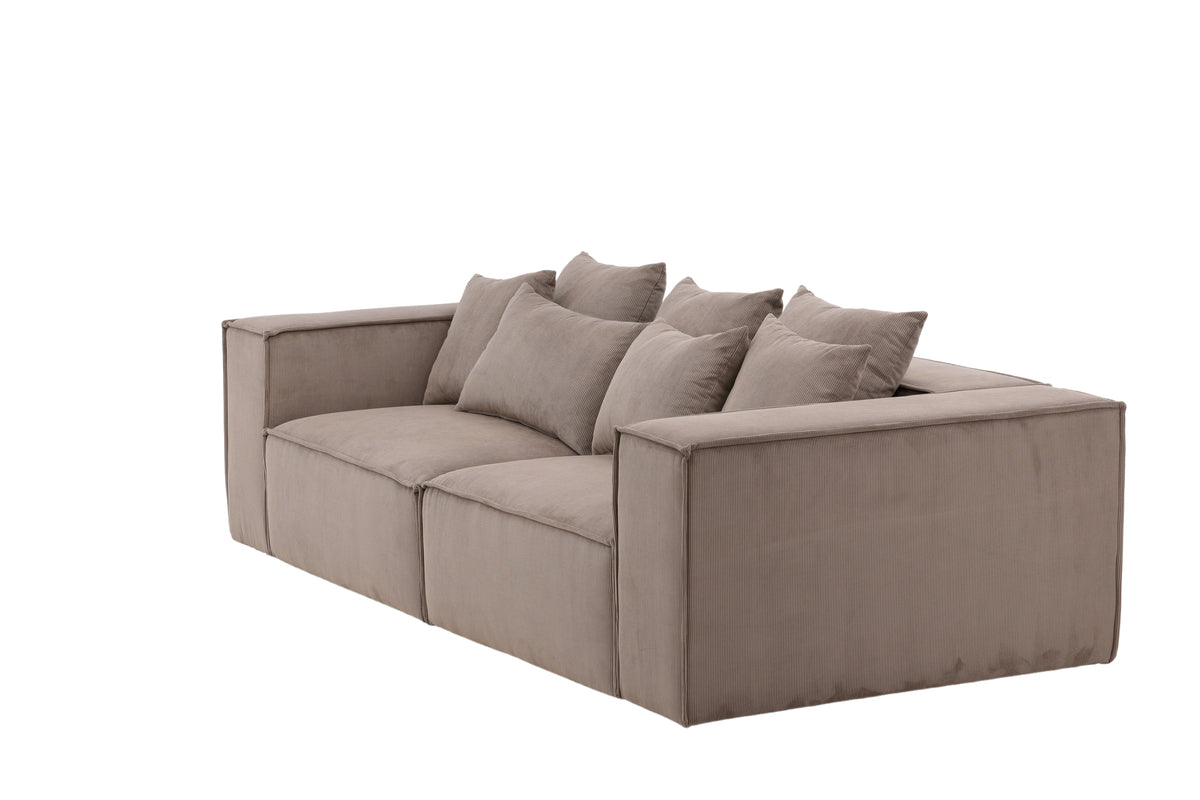 Espresso Edge Sofa 3-seater