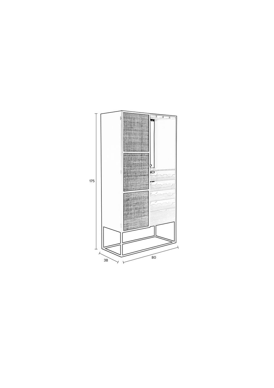 Wine Cabinet Boho High
