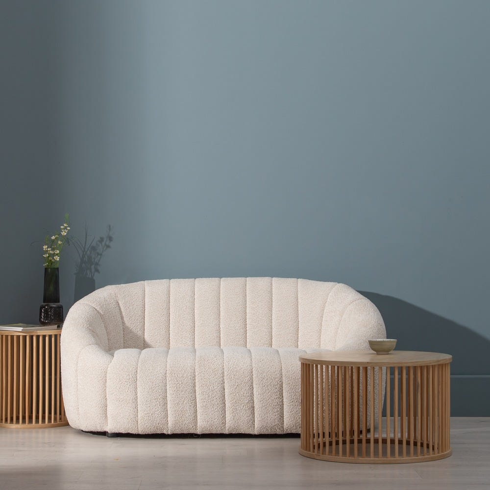 Nubi Bouclé Curved Sofa