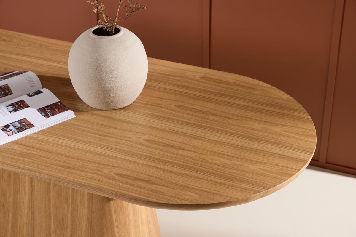 Nova Dining Table Nature (Without Glasstop) 200x90cm